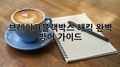 브레이크블랙박스 해킹 완벽 방어 가이드